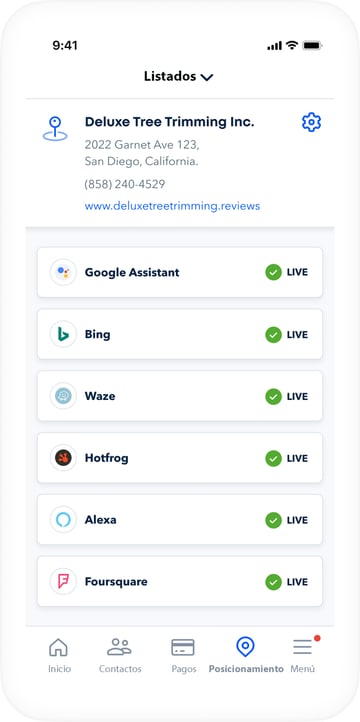 Manten los listados actualizados en linea.